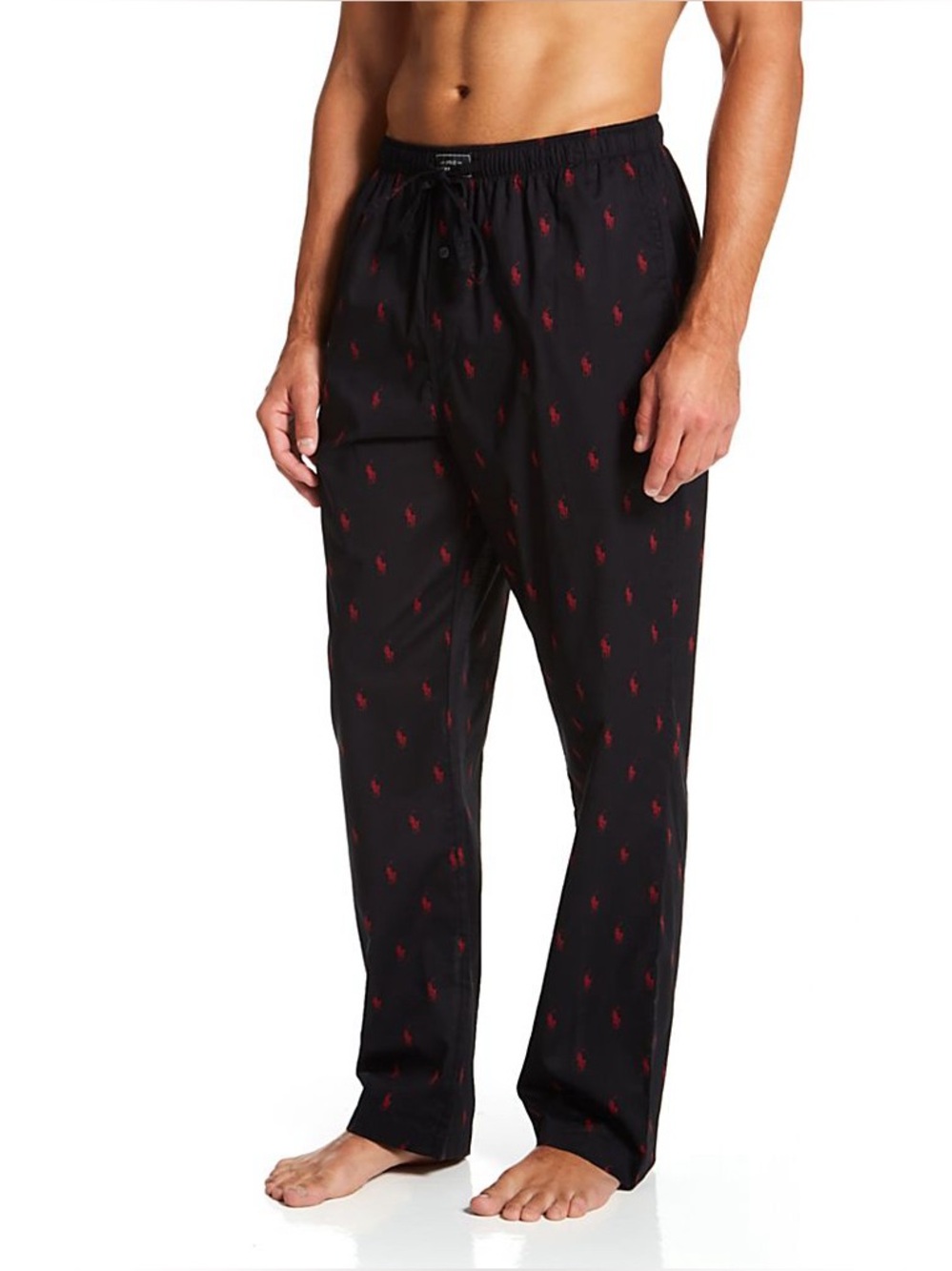 Polo Ralph Lauren Pony Pajama Pant Navy Blue Red Loungewear PJs Cotton